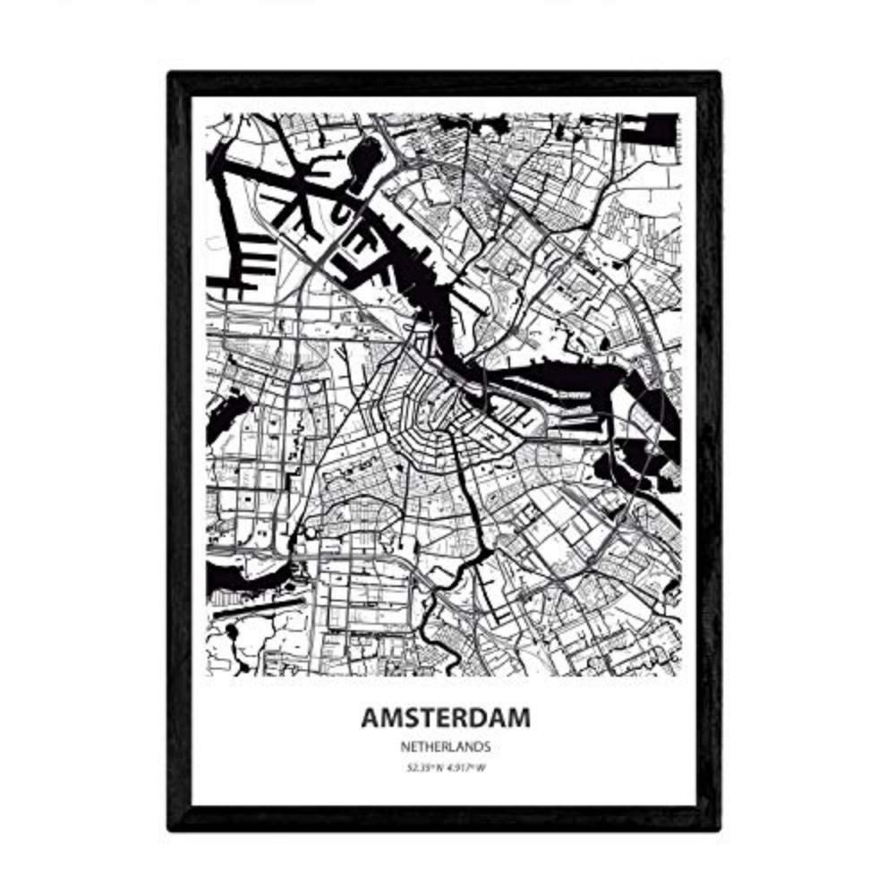 POSTER Amsterdam - Niederlande A3 Rahmenlos - Klar, Papier (29.7/5/42cm) - Nacnic