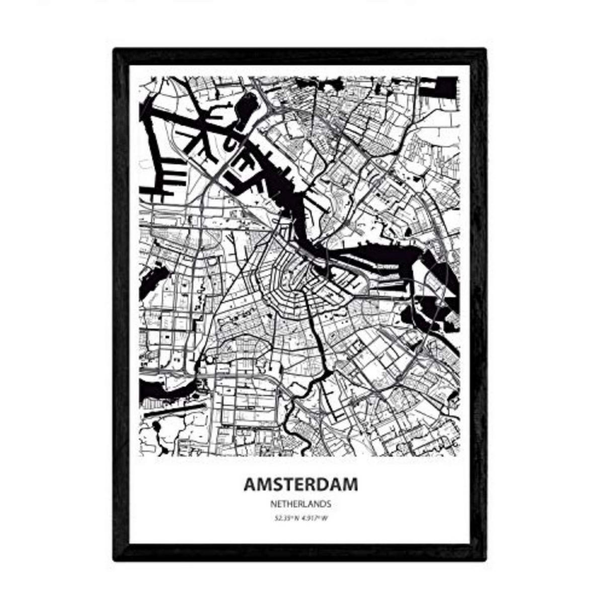 POSTER Amsterdam - Niederlande A3 Rahmenlos - Klar, Papier (29.7/5/42cm) - Nacnic