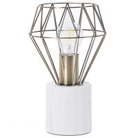 TISCHLAMPE Mooni 17/17/28 cm - Messingfarben, Metall (17/17/28cm) - Beliani