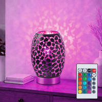 LED TISCHLEUCHTE HANNY Schwarz Gold - Schwarz, Metall (15/15/23cm)