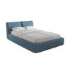 POLSTERBETT mit Bettkasten und Lattenrost 160x228 Blau - Blau/Blaugrau, Kunststoff/Textil (140/200cm) - Makamii