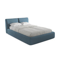 POLSTERBETT mit Bettkasten und Lattenrost 160x228 Blau - Blau/Blaugrau, Kunststoff/Textil (140/200cm) - Makamii