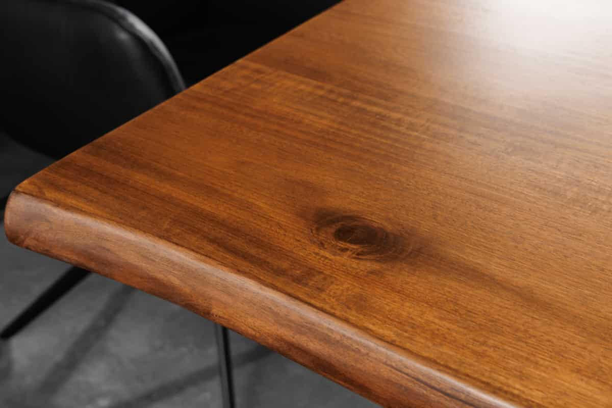 ESSTISCH GENESIS Akazie Braun 200cm - Schwarz/Braun, Holz/Metall (100/200/77cm) - riess-ambiente