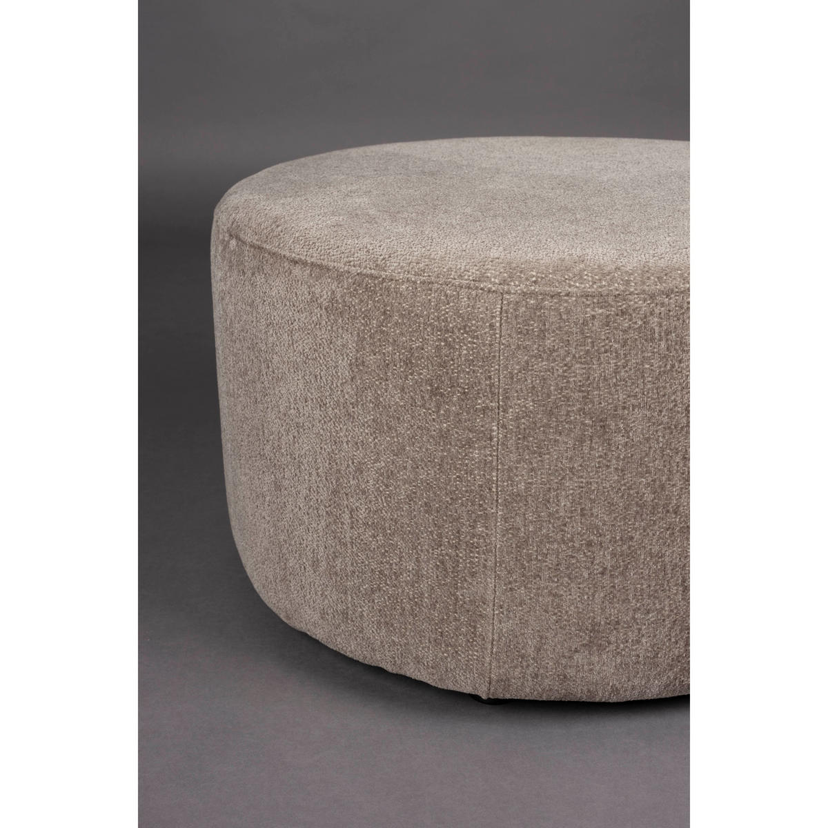 SITZHOCKER Rocca Cappuccino Braun - Pastellblau/Braun, Textil (70/40/70cm) - Dutchbone