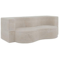 2-SITZER SOFA SANOA - Beige Cord - Beige, Textil (200/68/100cm) - MKS
