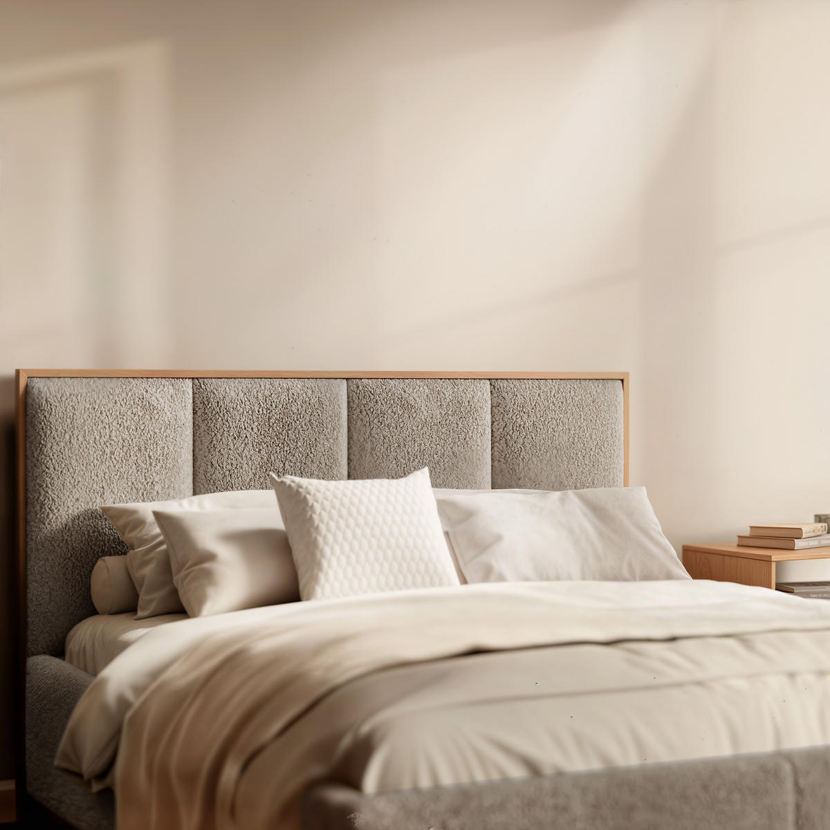 POLSTERBETT RIZZ 160/200 cm Bettkasten, ohne Matratze, Hellgrau - Hellgrau, Textil/Metall (160/200cm) - Idohome