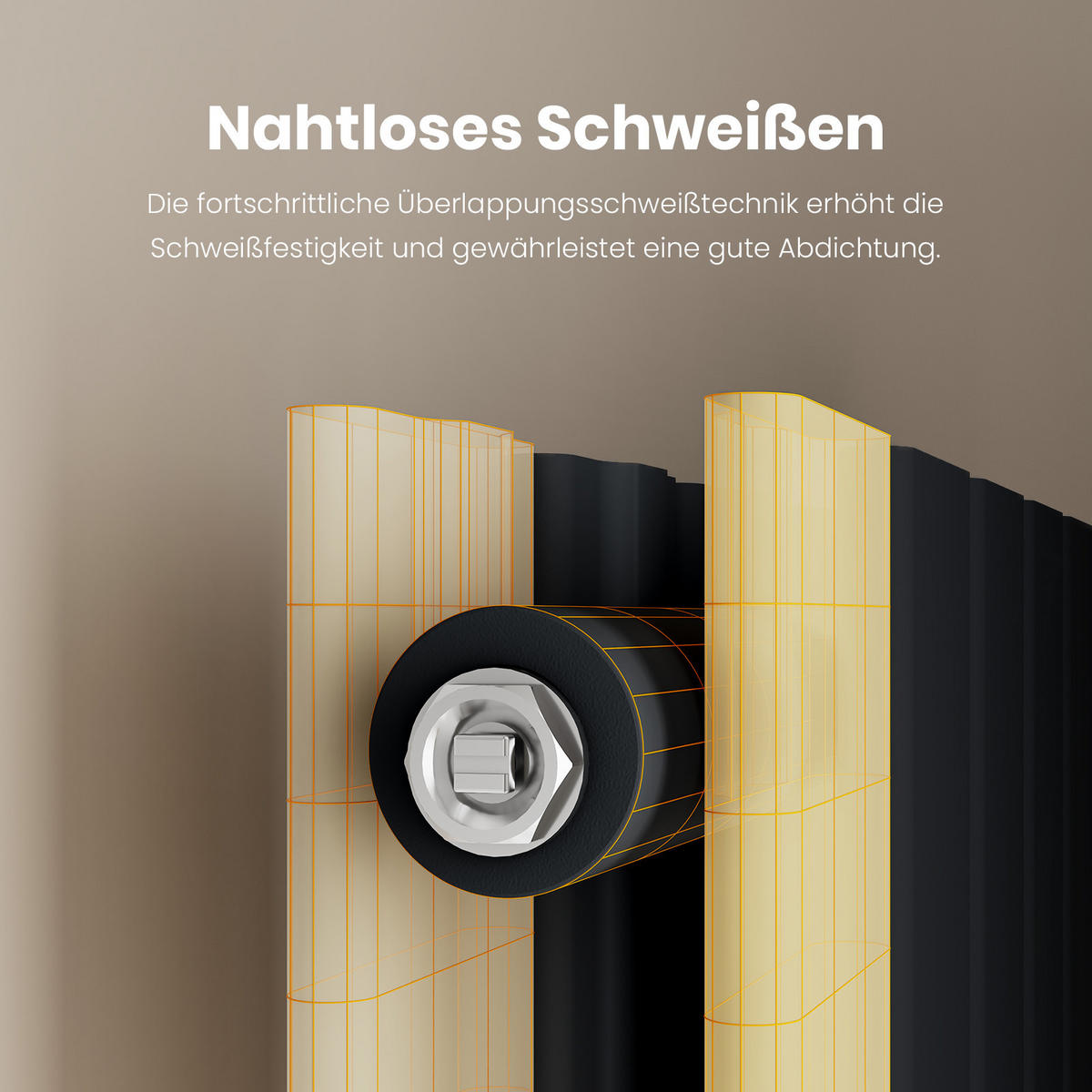 HEIZKÖRPER Flachheizkörper Schwarz 160/30/6,3 cm - Anthrazit, Metall (30/160/6.3cm) - EMKE