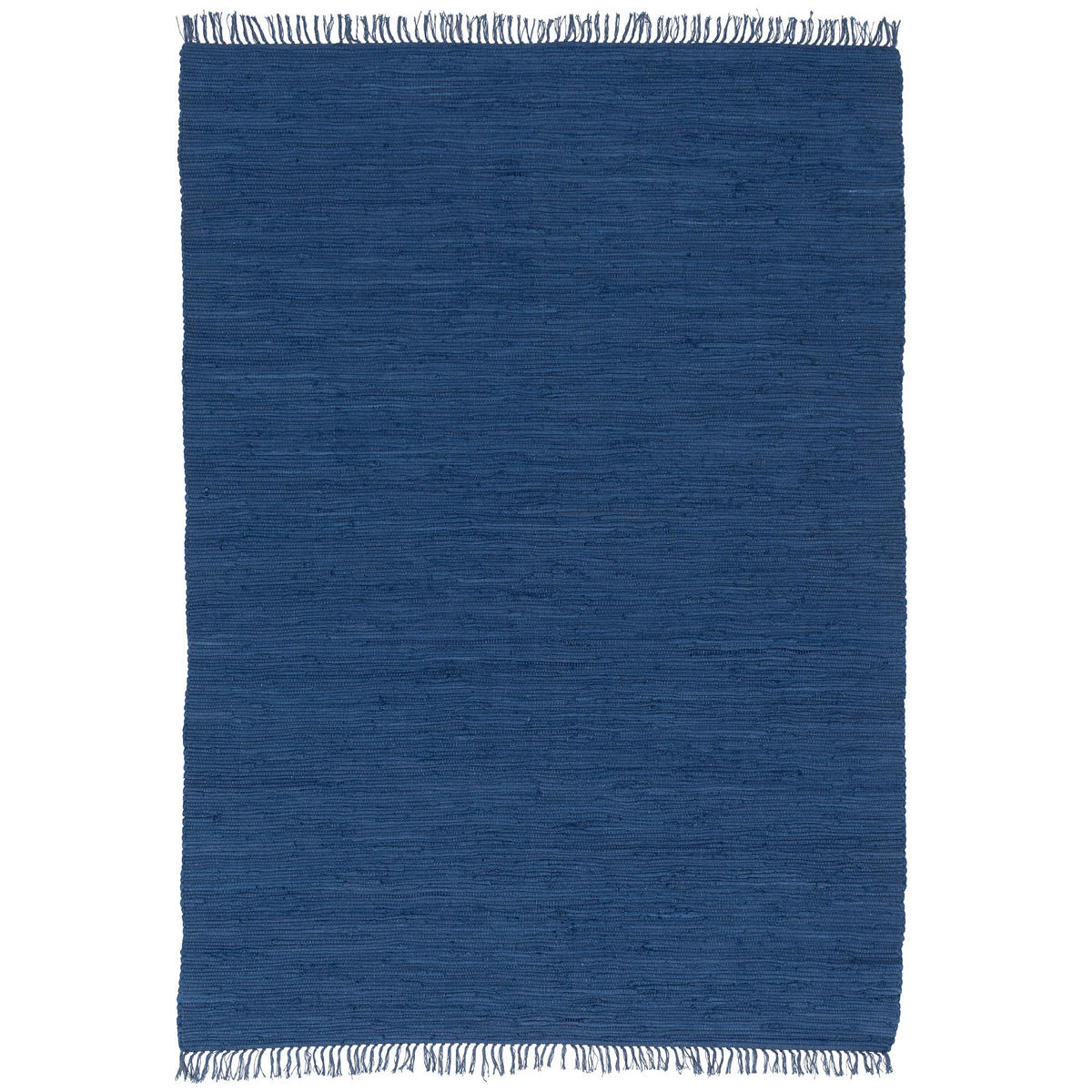 BAUMWOLLE NATUR TEPPICH JOLLY COTTON - Dunkelblau, Textil (70/140cm) - Pergamon