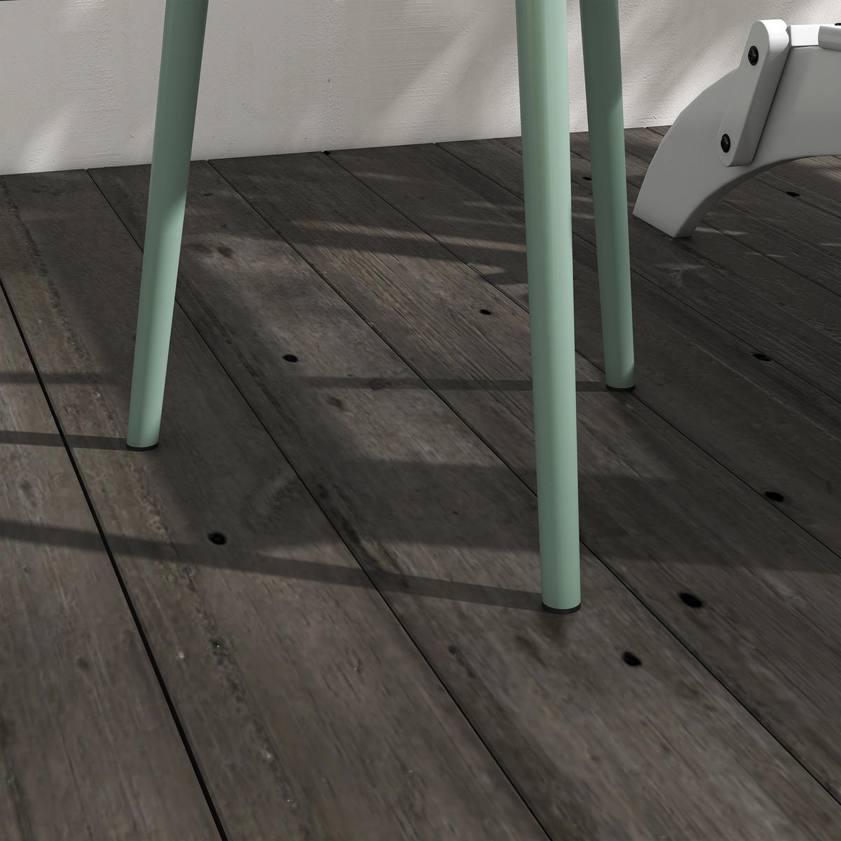 BALKONTISCH Ø40x50 cm Metall grün - Grün, Metall (40/40/50cm) - LEBENLANG