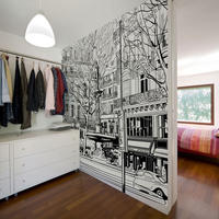 VLIESTAPETE Schwarz-Weiß 350/270 cm - Schwarz, Textil (350/1cm) - KUNSTLOFT
