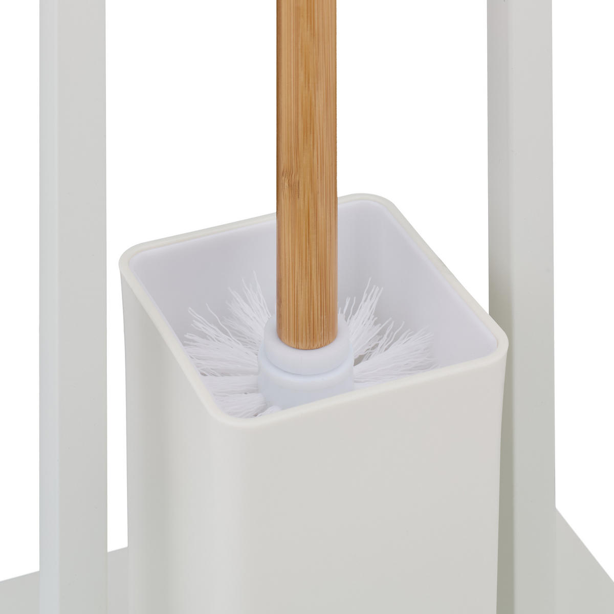 WC-GARNITUR - Weiß, Holz/Kunststoff (23/77/18cm) - Relaxdays