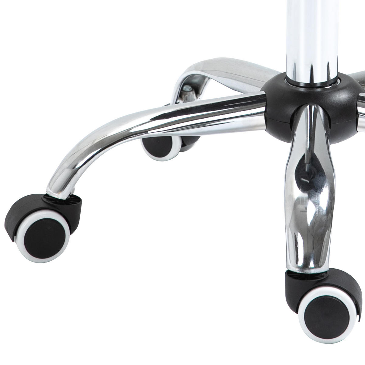 DREHHOCKER DE-09754 höhenverstellbar, ergonomischer Sattelsitz Schwarz - Schwarz, Metall (52/61/53cm) - ComfortXL