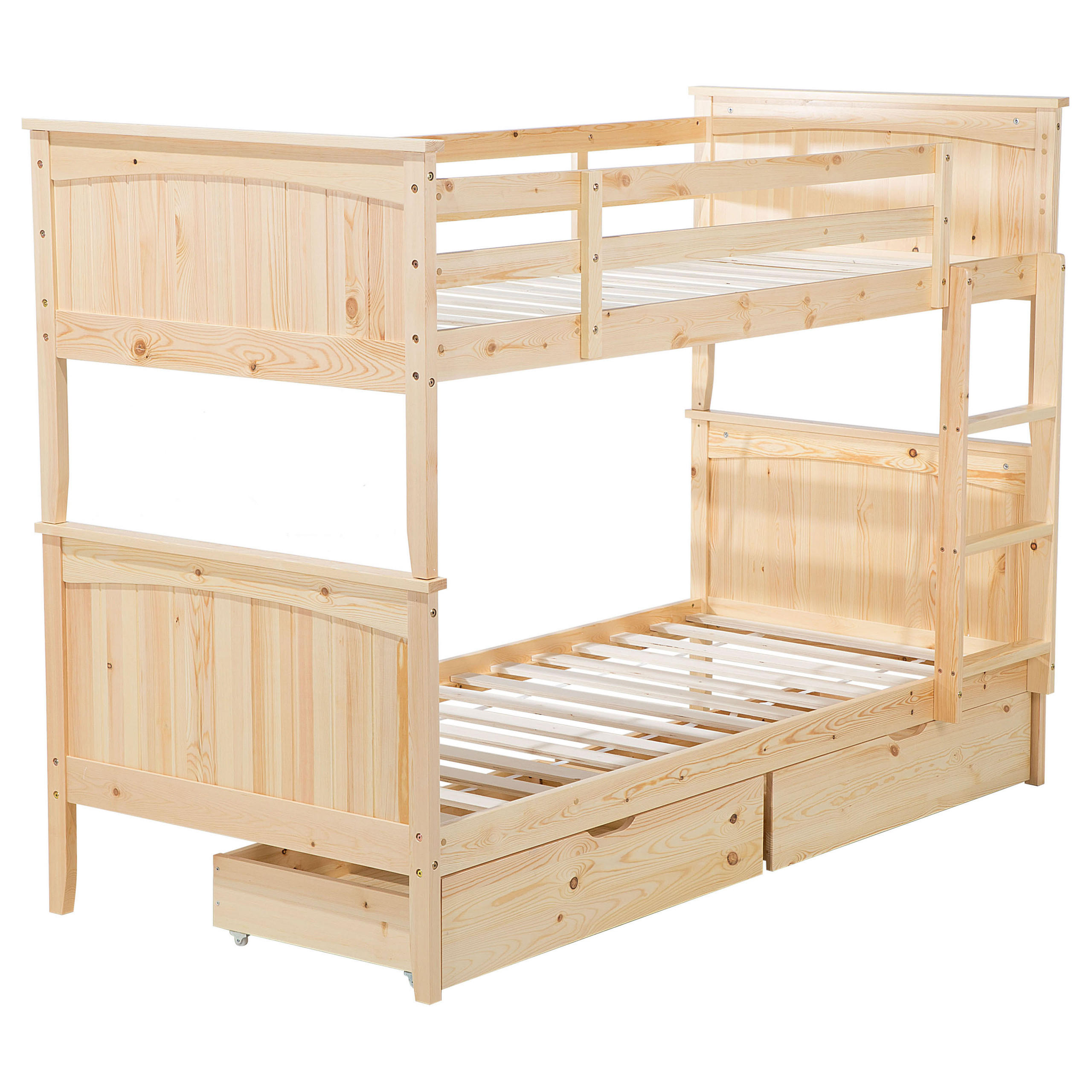 HOCHBETT 90/200cm Heller Holzfarbton Albon - Hellbraun, Holz (90/200cm) - Beliani