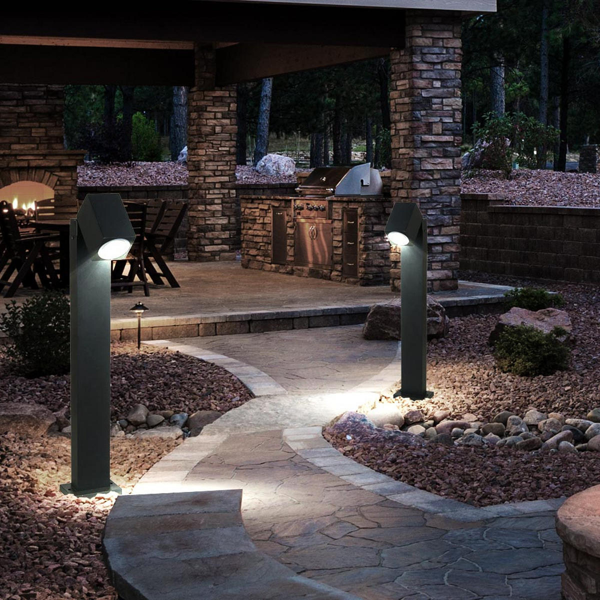 2ER Set WEGELEUCHTEN Alu Schwarz beweglicher Spot - Schwarz, Metall (11.75/10.5/80cm)