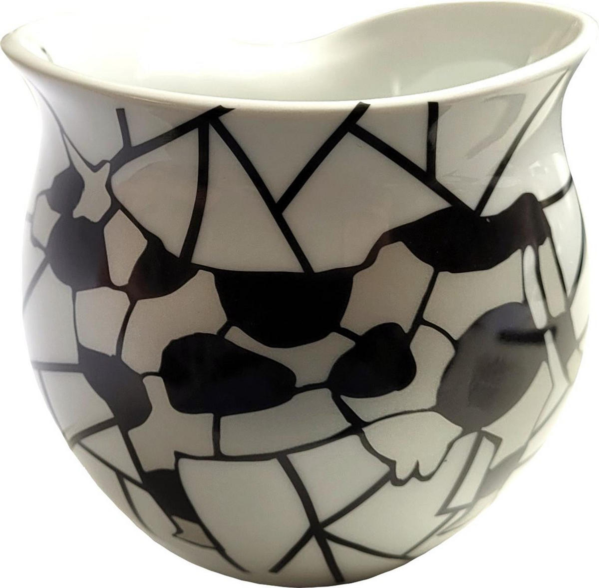 KAFFEEBECHER XXL Cow silver - Silberfarben/Multicolor, Keramik (0.6L) - Luigi Colani Porzellan
