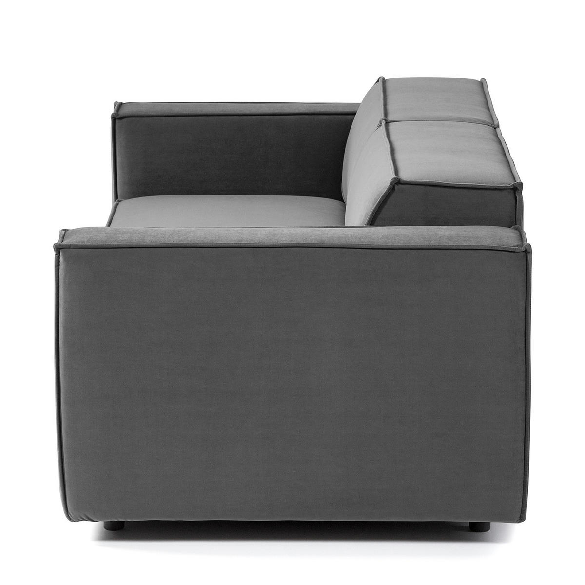 2,5-SITZER SOFA - Grau, Textil (223/70/96cm) - home24