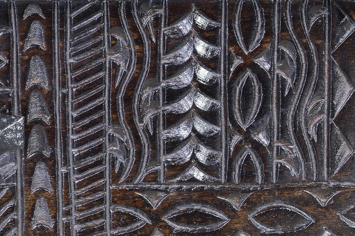 KONSOLE aus Mangoholz und mit Metallbeinen - Dunkelbraun, Holz (120/76/30cm) - Giner y Colomer