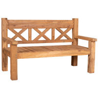 GARTENBANK Rustique - Naturfarben, Holz (160/99/73cm) - Mr. Deko