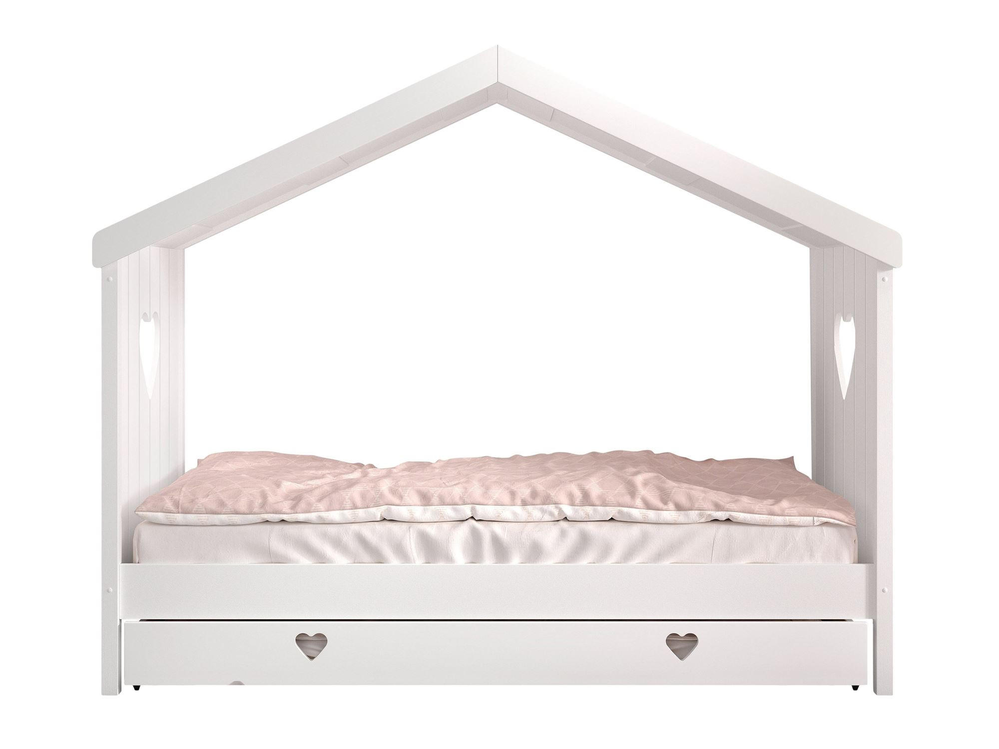 HAUSBETT Kamila 3 213x172x99 aus Massivholz+MDF in Weiß - Weiß, Holz (90/200cm) - 58aufmkessel