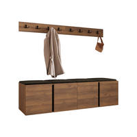 MOBILIER PENTRU HOL Orion VII - maro/culoare lemn de nuc, material plastic/compozit lemnos (168/42/46cm) - MIRJAN24