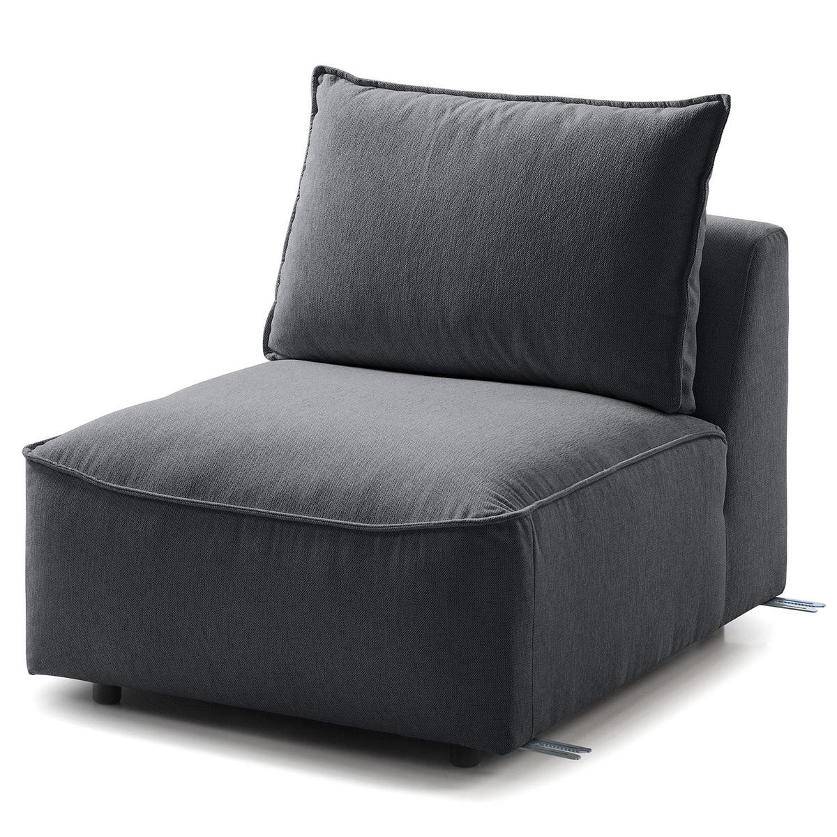 MODULSESSEL - Grau, Holz/Textil (80/82/99cm) - home24