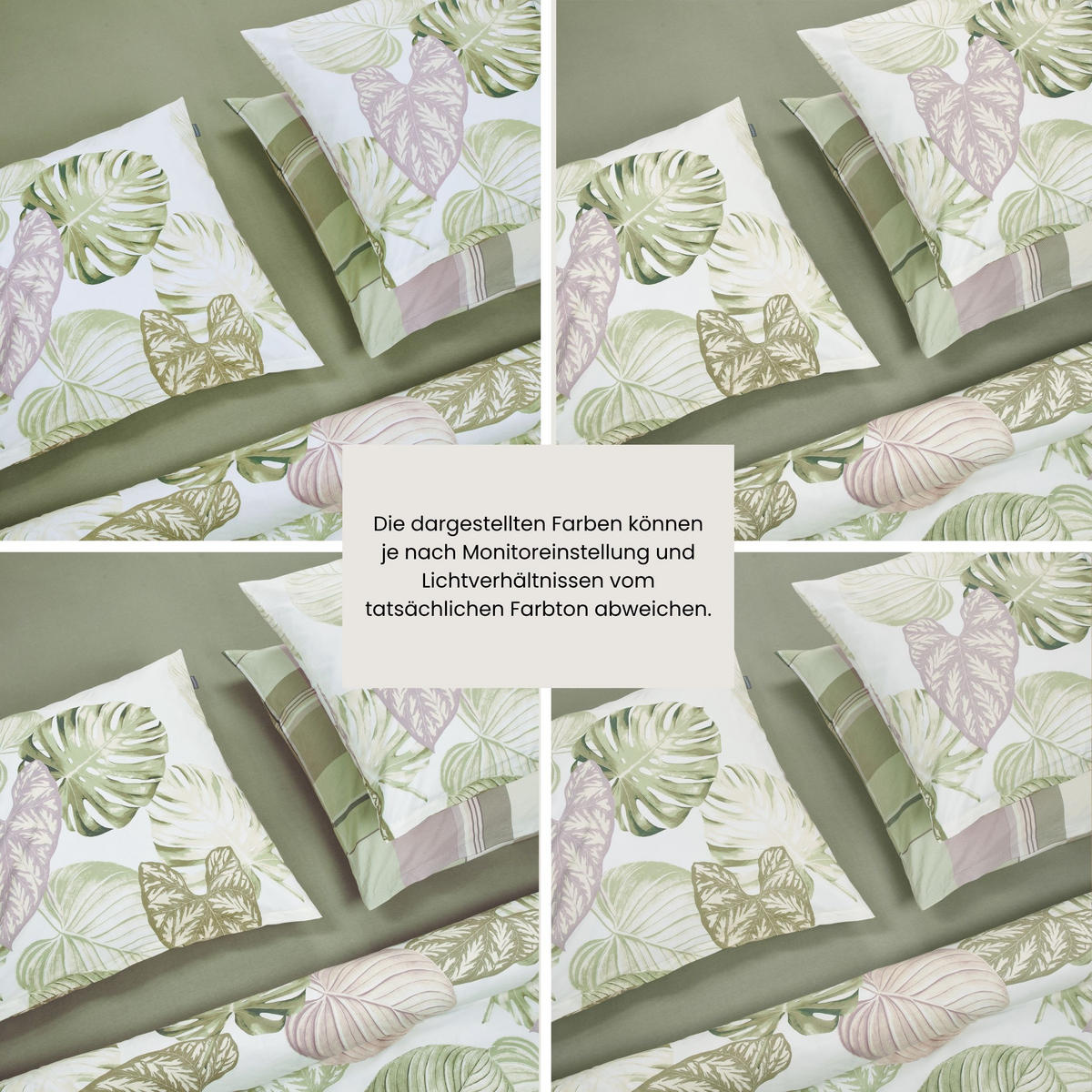 BETTWÄSCHESET Ate - Renforcé - 2-teilig - 135 x 200 cm - Grün - Grün, Textil (135/200cm) - SCHIESSER