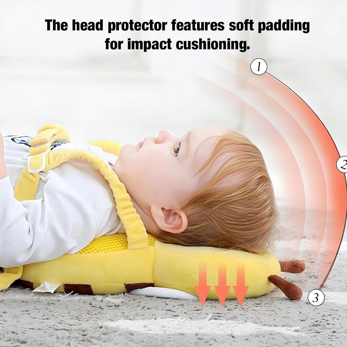 BABYKISSEN – stützend, schützt vor dem Herunterfallen – Gelb - Gelb, Textil (20/33cm)