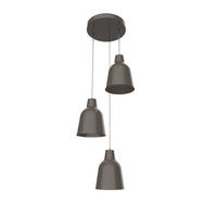 HÄNGELEUCHTE Dong Komposition - Graubraun, Metall (35/35/22cm) - Lumicom