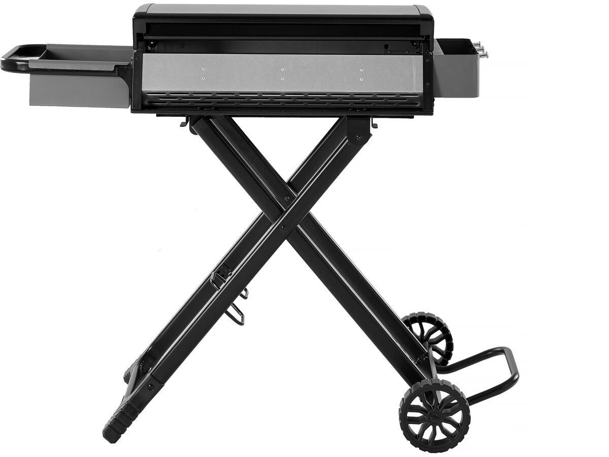 PLANCHA firo Schwarz - Grau, Metall (61/92/109cm) - Habitat Garten