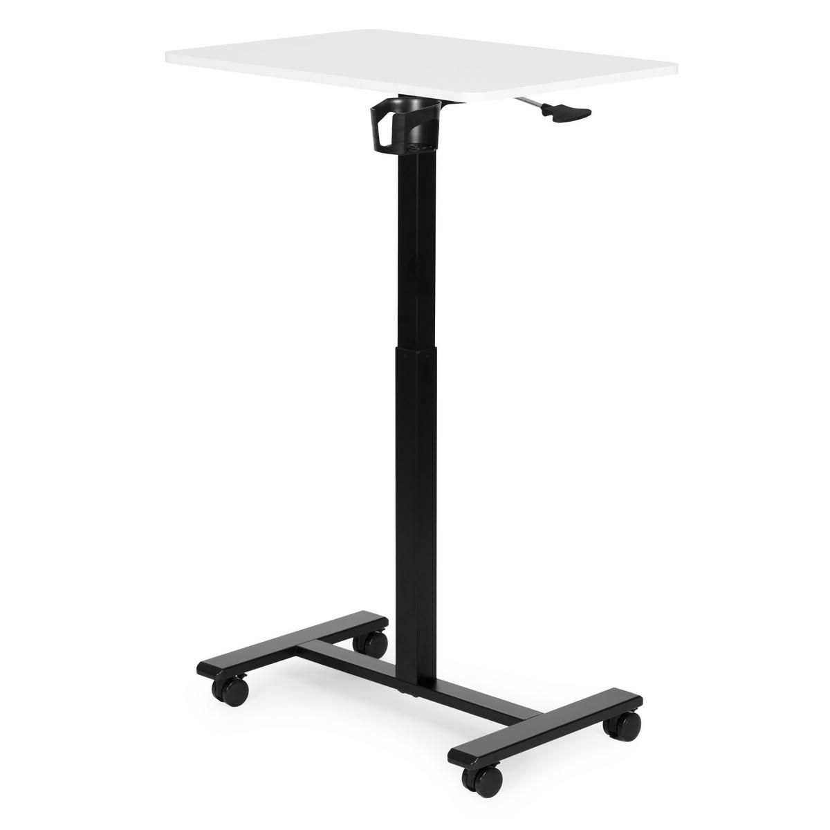 SCHREIBTISCH MILO Weiß - Schwarz - Weiß, Holzwerkstoff (48/70/71.5cm) - Mat-Haus