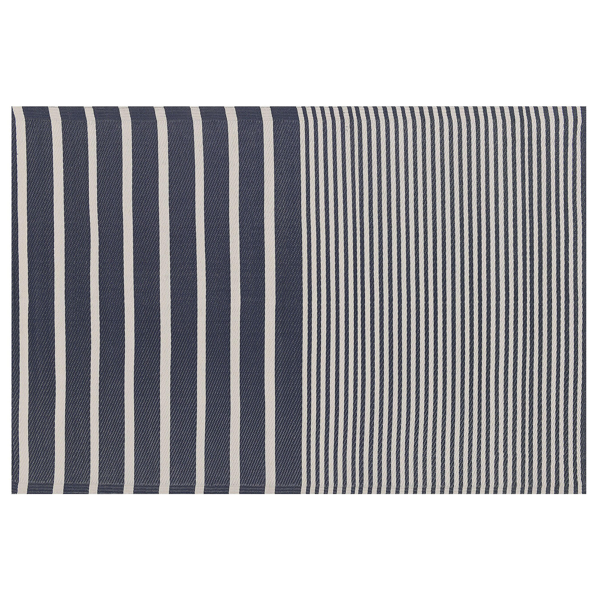 OUTDOOR-TEPPICH Haldia 180/120 cm - Blau, Kunststoff (120/180cm) - Beliani