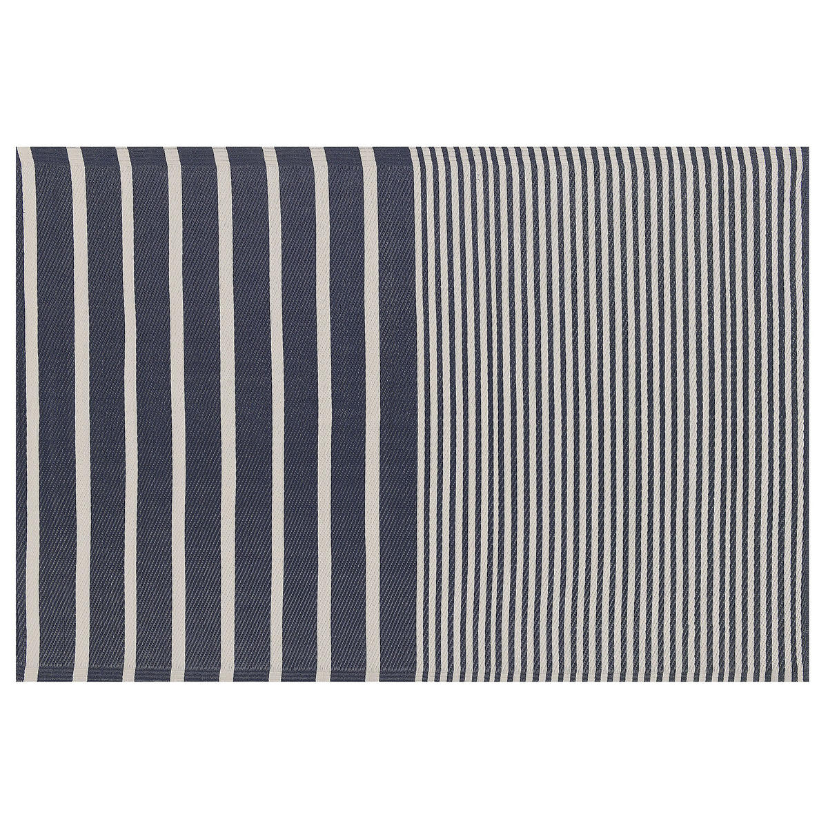OUTDOOR-TEPPICH Haldia 180/120 cm - Blau, Kunststoff (120/180cm) - Beliani