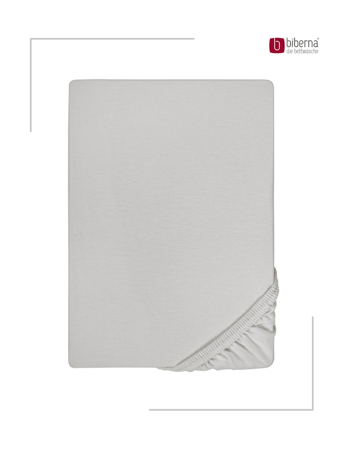 SPANNBETTTUCH Deluxe Jersey sturmgrau, 140x200 cm - 160x220 cm - Grau, Textil (160/220cm) - biberna