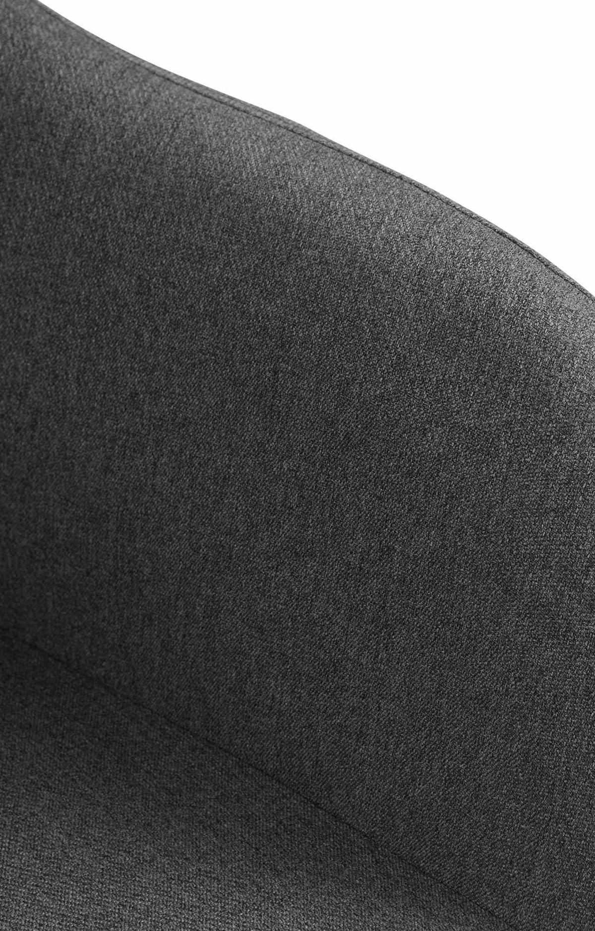 BARHOCKER Stoff dunkelgrau - Chromfarben/Dunkelgrau, Textil (57/97/59cm) - CLP