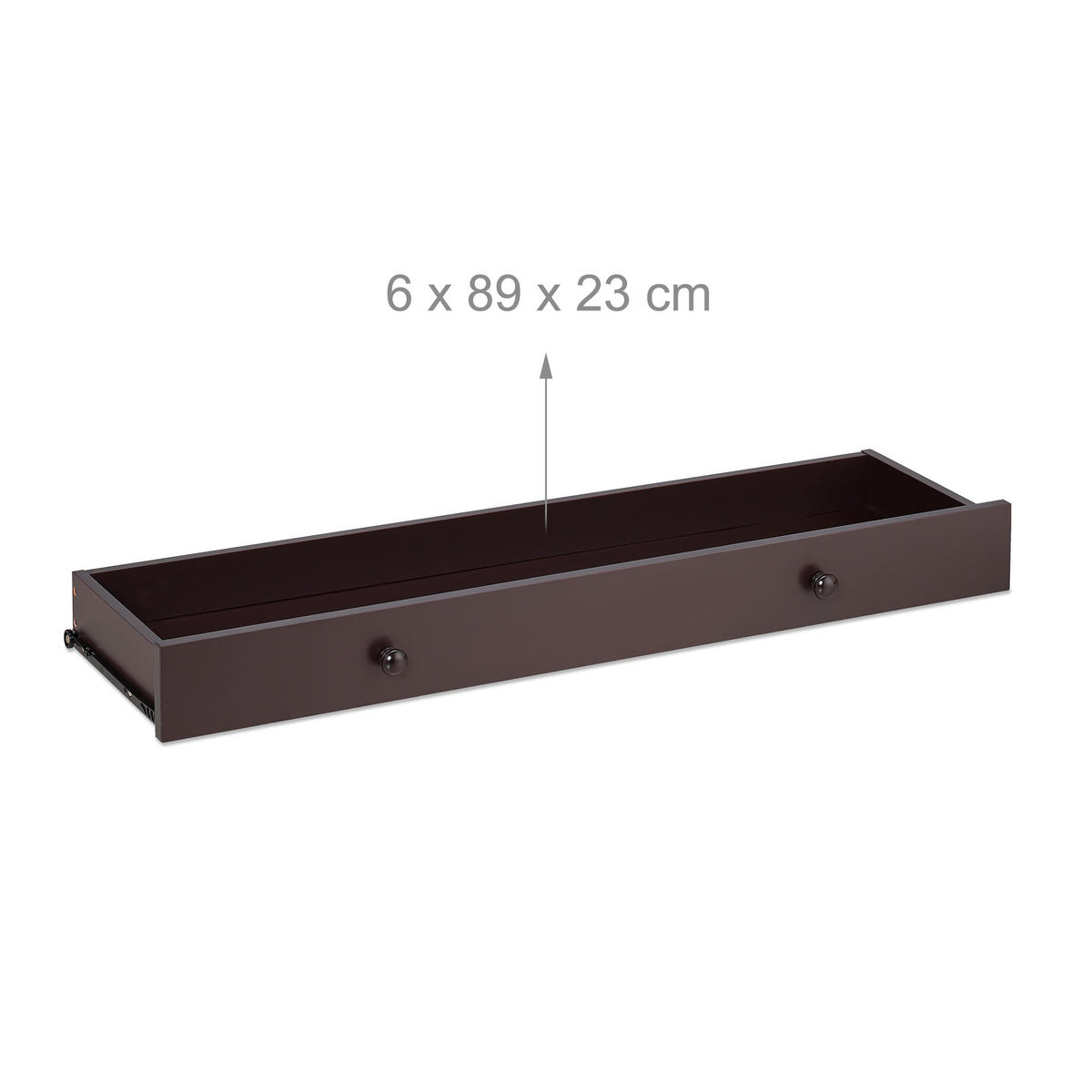 KONSOLENTISCH - Dunkelbraun, Holzwerkstoff (30/100/80cm) - Relaxdays