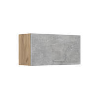 HÄNGESCHRANK R-Line, Beton/Goldkraft Eiche, 80 cm Flach - Honigeiche/Grau, Holzwerkstoff (80/40/31cm) - Vicco
