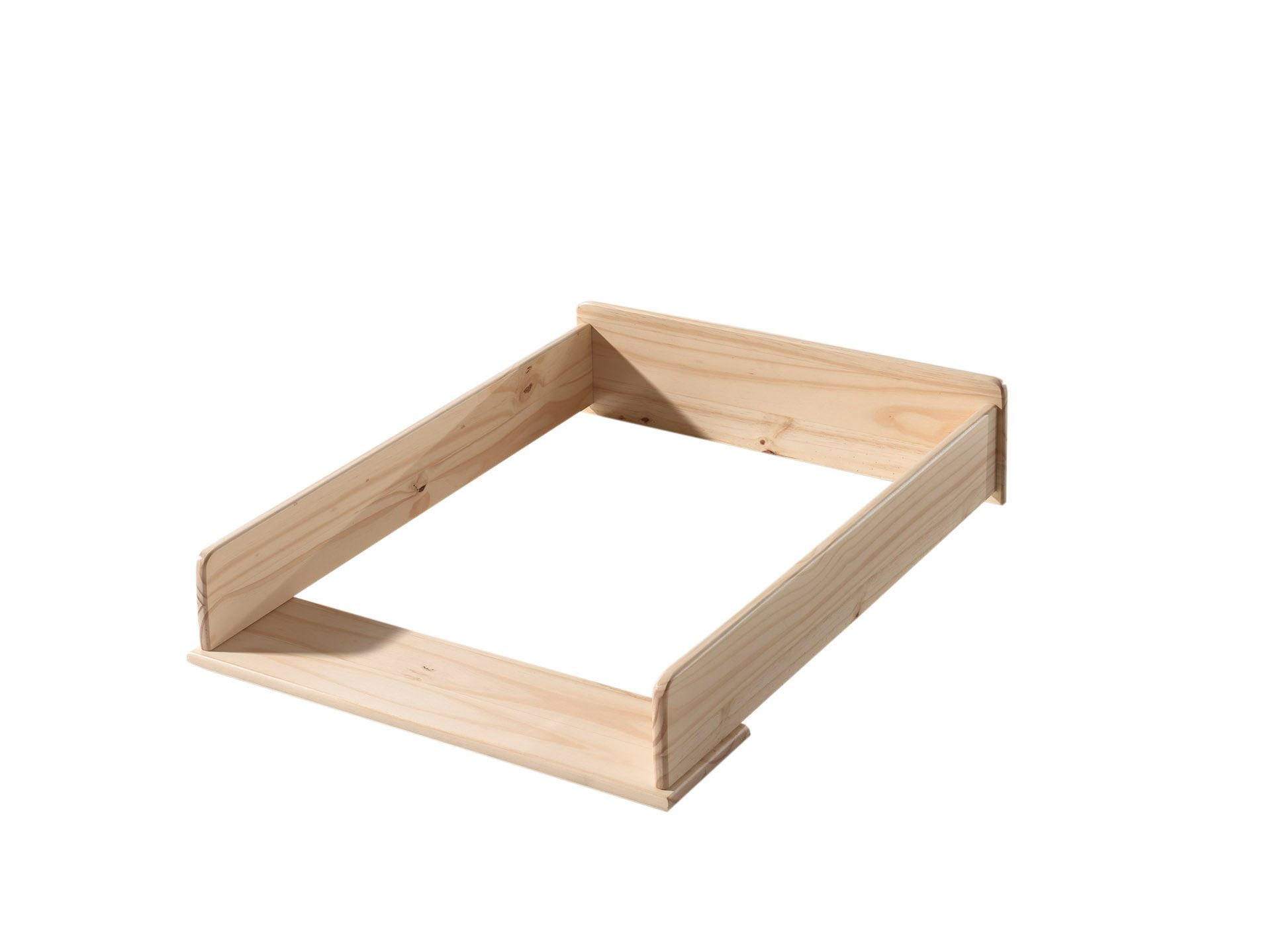WICKELAUFSATZ Karilynn 72x53x14 Massivholz Natur - Weiß, Holz (72/14/53cm) - 58aufmkessel