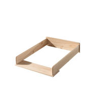 WICKELAUFSATZ Karilynn 72x53x14 Massivholz Natur - Weiß, Holz (72/14/53cm) - 58aufmkessel