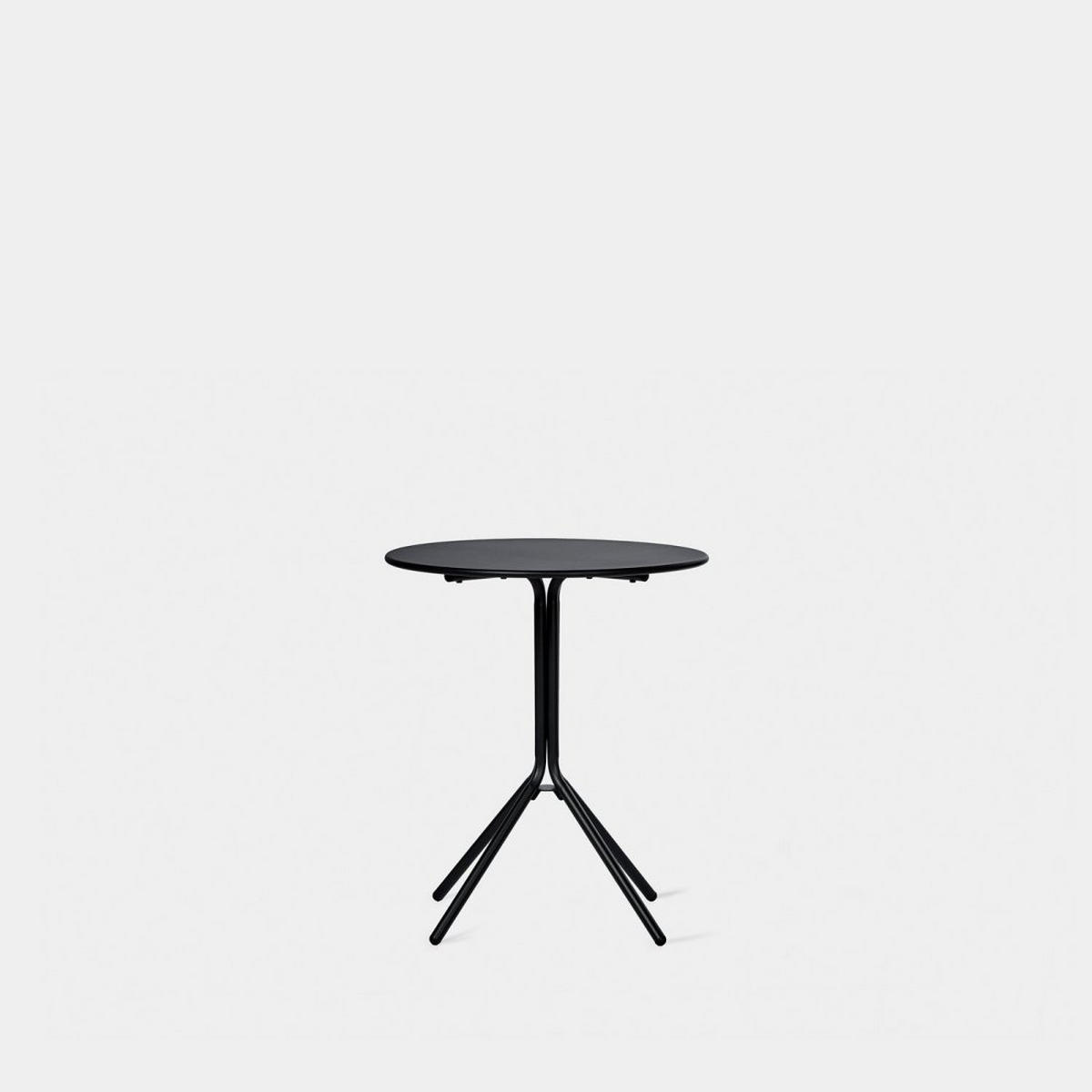 GARTENTISCH Kasem Schwarz 60 cm x 71 cm - Schwarz, Metall (60/60/71cm) - Klast Home