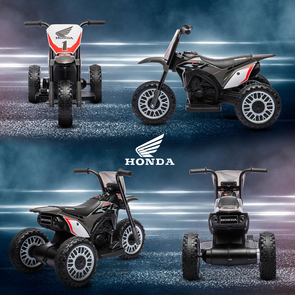 ELEKTRO-MOTORRAD DE-13156 3 Räder Grau - Grau, Kunststoff (71/40.5/43cm) - ComfortXL