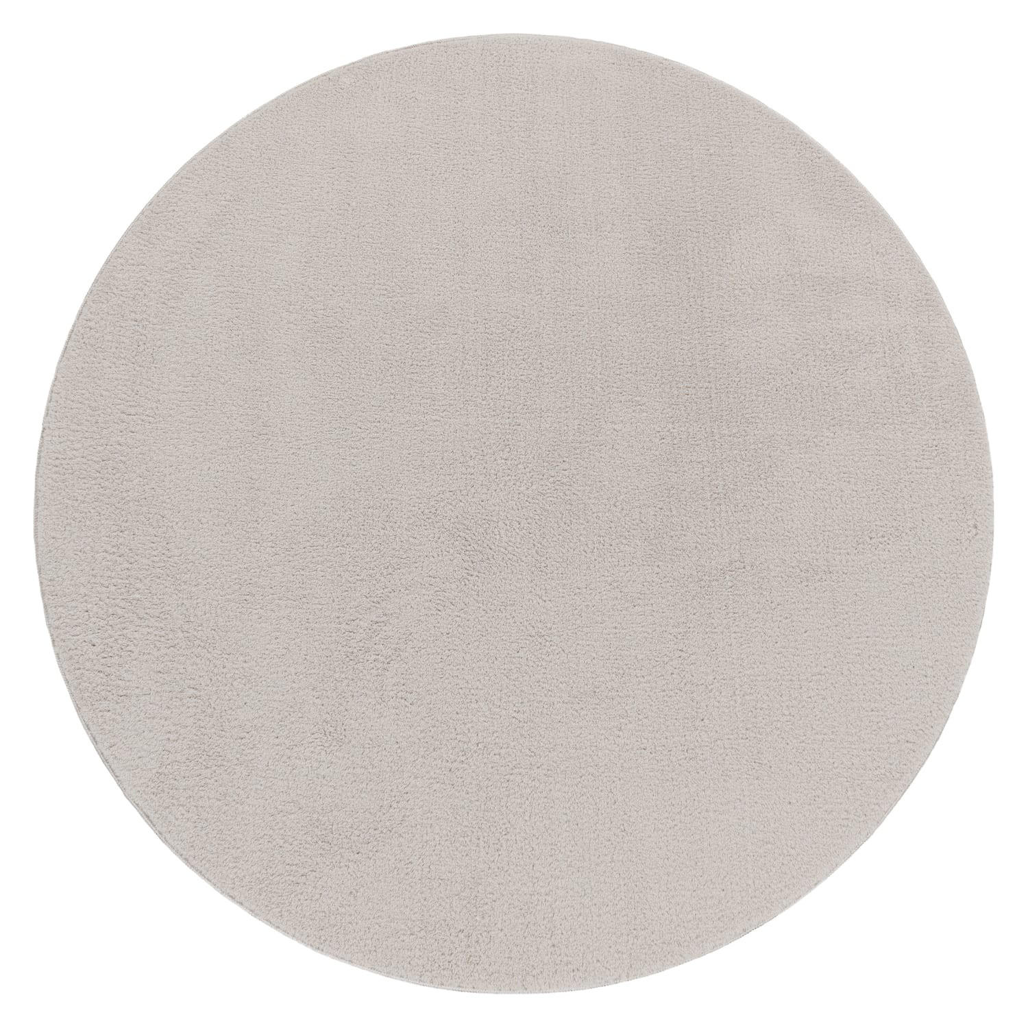 Paco Home Kurzflorteppich Silber 120x120 cm