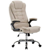 BÜROSTUHL Toronto, Stoff Creme - Creme, Textil/Metall (69/123/78cm) - TPFLiving