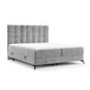BOXBETT Niro 200/200 cm Hellgrau im Bonita Stoff - Hellgrau/Schwarz, Holz/Holzwerkstoff (200/200cm) - AltaBeds