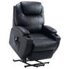 SESSEL mit Aufstehhilfe, Schwarz - Schwarz, Kunststoff (92/109/84cm) - HOMCOM