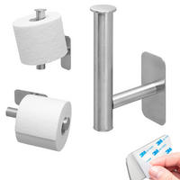 TOILETTENPAPIERHALTER PIAZZA TAPE, Edelstahl, matt - Edelstahlfarben, Metall (16.8/4.5/8.5cm) - bremermann