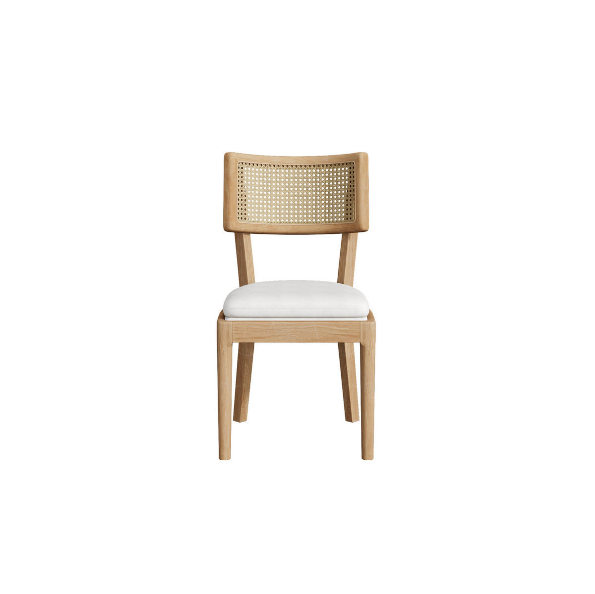 ESSZIMMERSTÜHLE 6er-Set Massivholz mit Rattanlehne Holz - Braun, Holz (58/88/50.2cm) - Meubliv