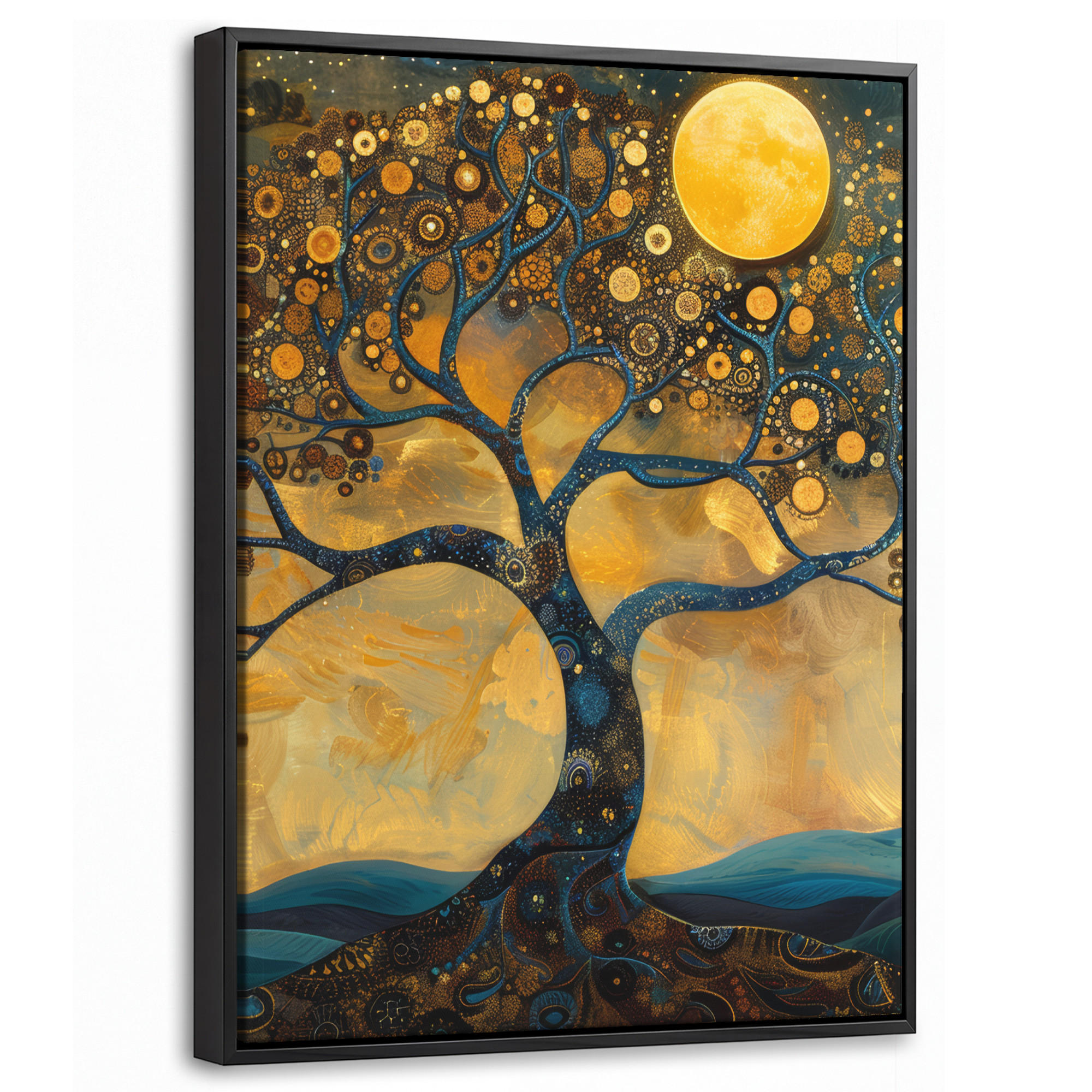MuchoWow Leinwand Orange 30x40 cm