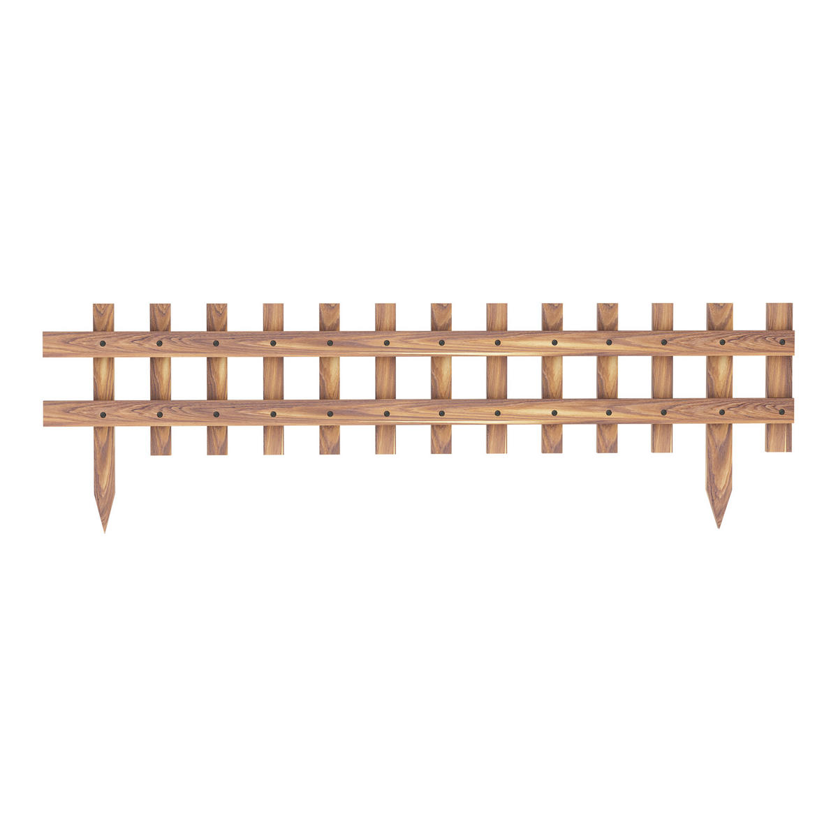 BEETEINFASSUNG-SET 2 TLG. Züschen - Naturfarben, Holz (117/40/3.5cm) - [en.casa]