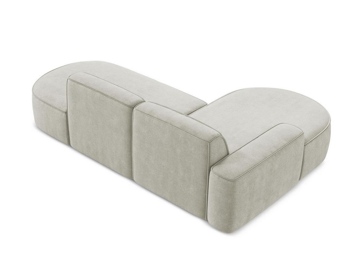 POUF Chenille Stoff Grün - Schwarz/Olivgrün, Holzwerkstoff/Kunststoff (94/40/89cm) - Makamii