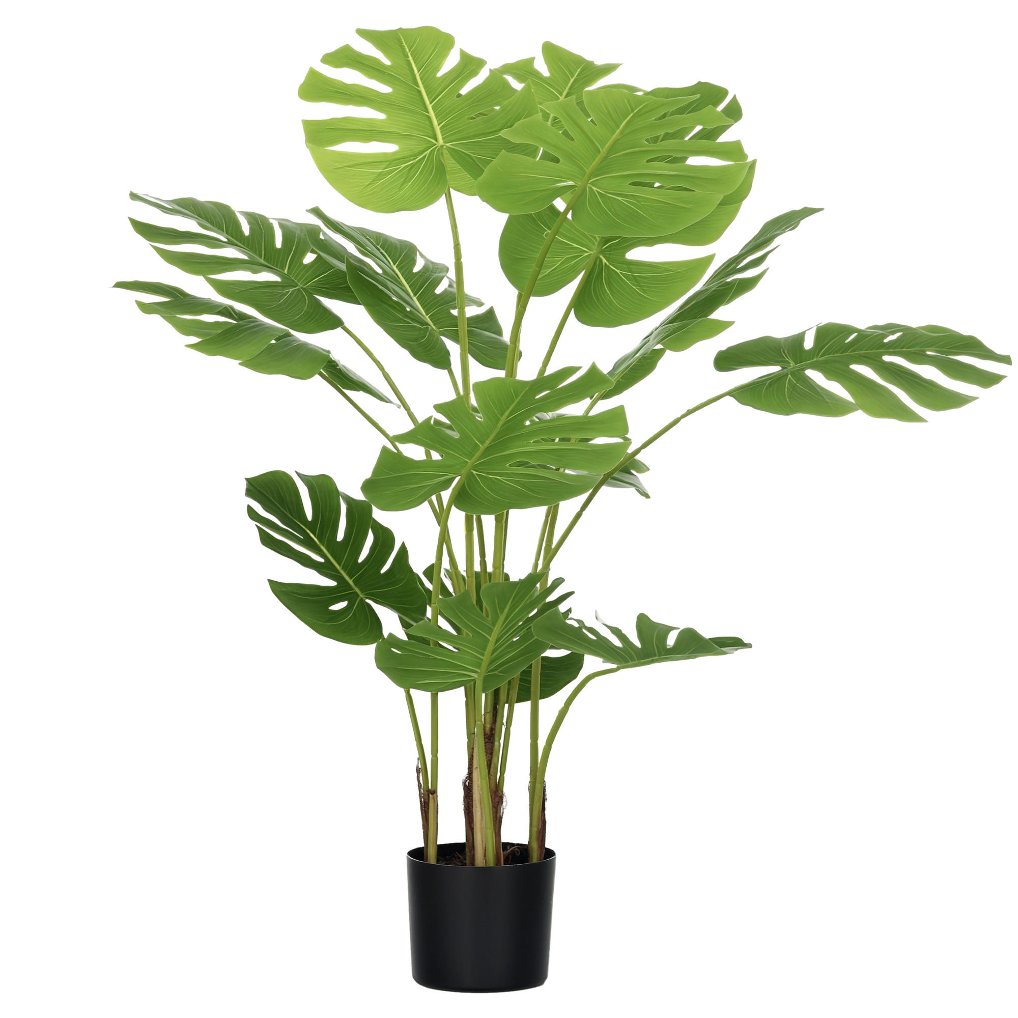 KUNSTPFLANZE DE-16632 120 cm, Monstera deliciosa Grün - Grün, Kunststoff (120cm) - ComfortXL